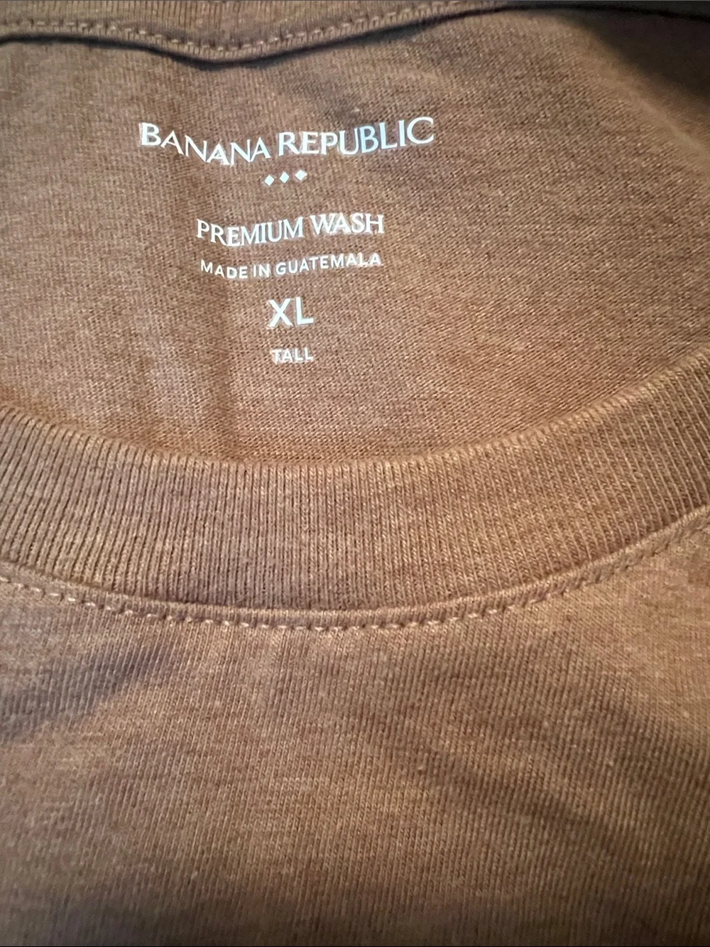 Banana Republic Men's Crewneck T‑Shirt in Brown, XL Tall
